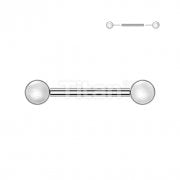 Implant Grade Titanium Threadless Push In Pearl Set Ends Nipple Barbell Rings