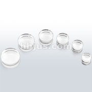 Large Clear Acrylic Saddle Plugs 60pc Pack (10pc x 6 sizes, 1/2" ~ 1")