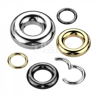 Implant Grade Titanium Large Gauge Hinged Segment Ring