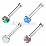 Opal Set Nose Stud Rings